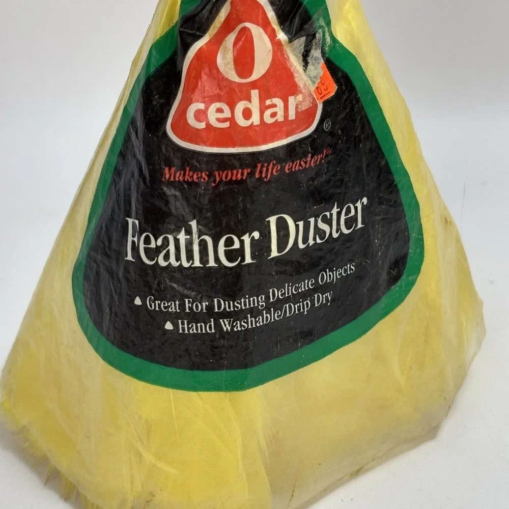 NEW Vintage 2001 O Cedar Feather Duster For Delicate Items Washable NOS